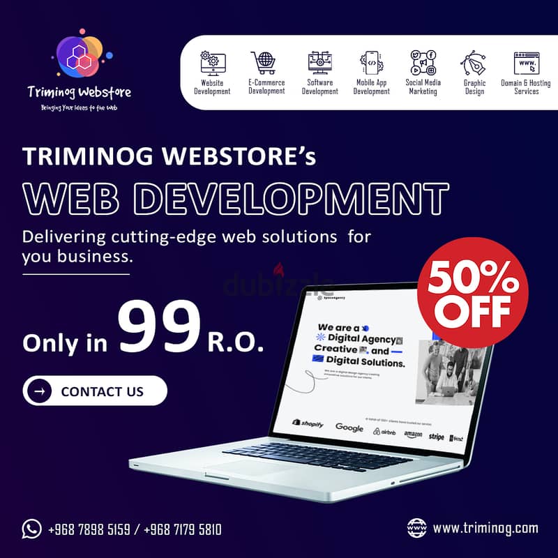 Business Website Development @99/- R. O. Domains, Hostings & Emails 0