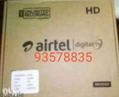 New Airtel hd receiver with 6months 0