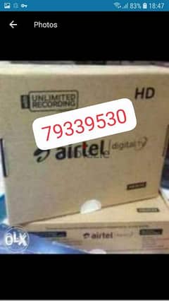Airtel new Full HD receiver With six