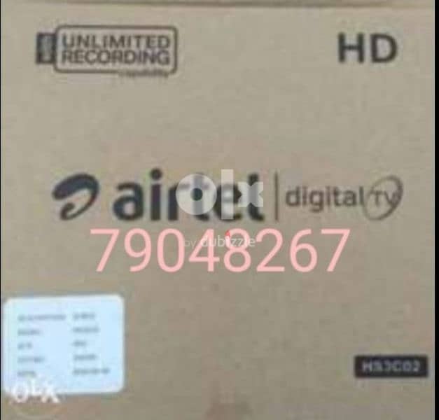 New Digital Airtel hd receiver with Six months Malyalam Tamil telgu ka 0