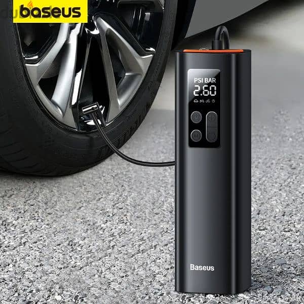 Baseus Portable Car Tire Inflator  منفاخ هواء  من بيسوس 7