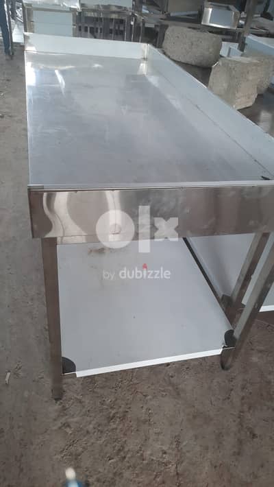 stainless steel work table and sink manufacturing.