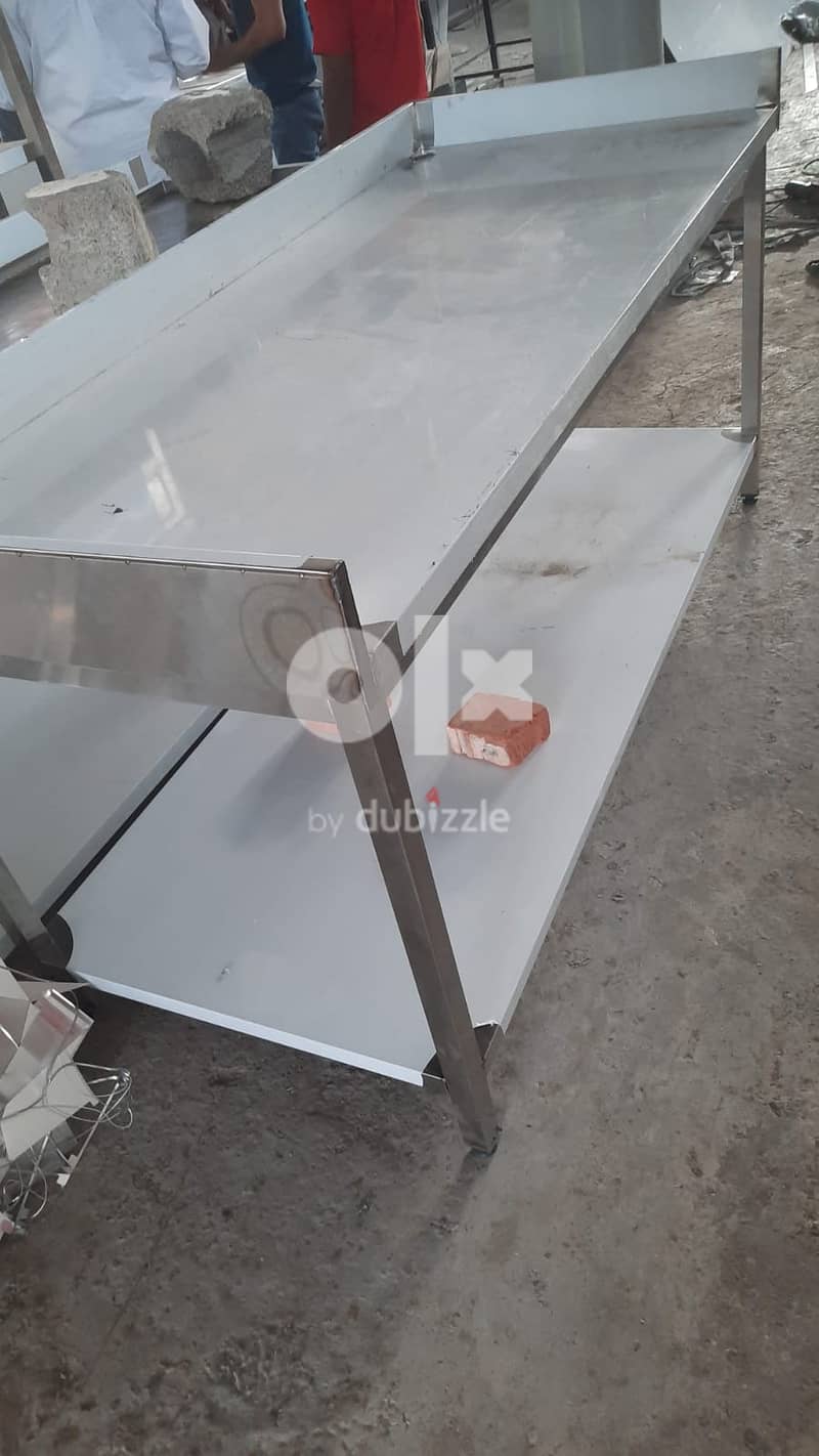 stainless steel work table and sink manufacturing. 1