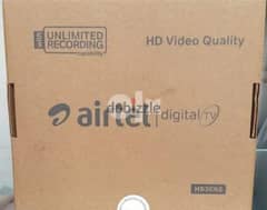 Full HDD Airtel receiver with 6months south malyalam tamil telgu