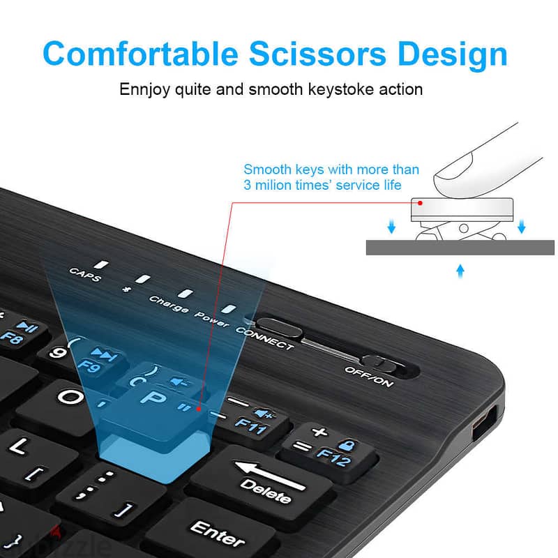 Bluetooth Keyboard For Phone And Tablet (NewStock!) 2
