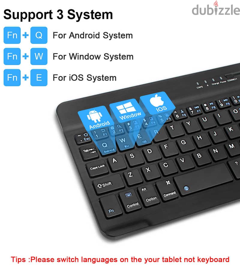 Bluetooth Keyboard For Phone And Tablet (NewStock!) 3