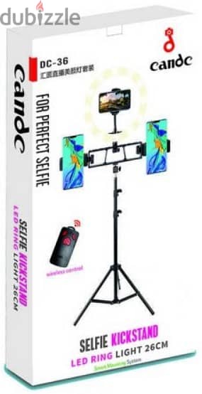 Candc selfie kickstand LED Ringlight 26cm (New-Stock!) 3
