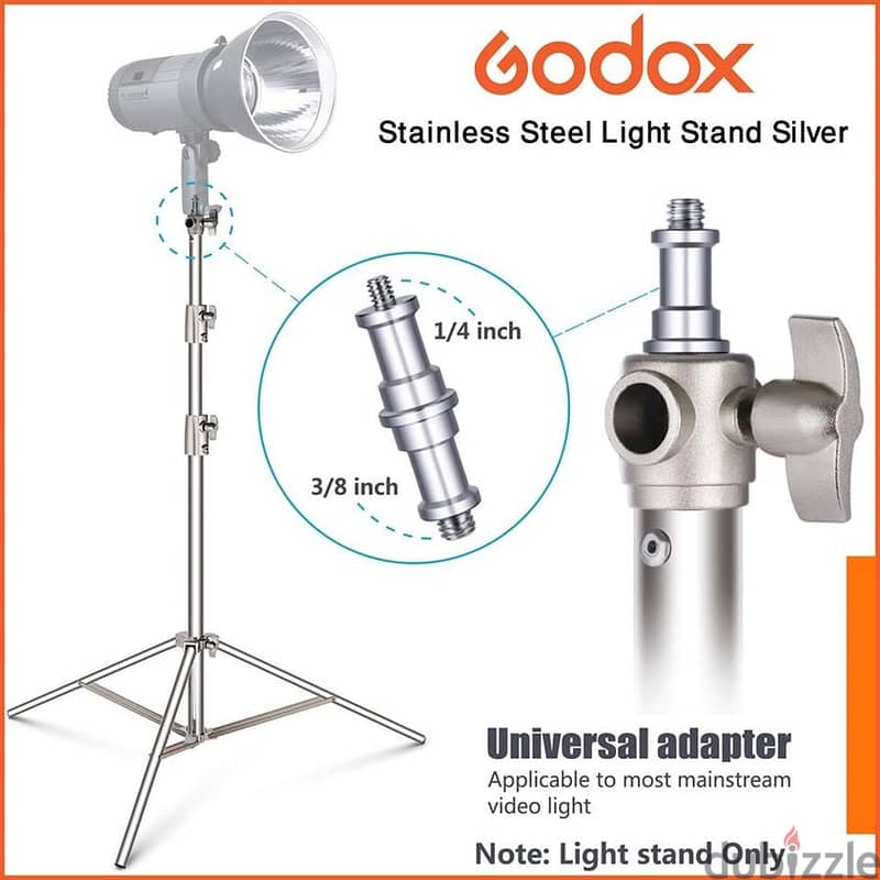 COOPIC L-280M Stainless Steel Light Stand (Brand-New-Stock!) 1