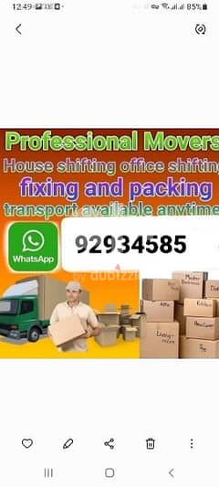 moving packing and house shifting transport