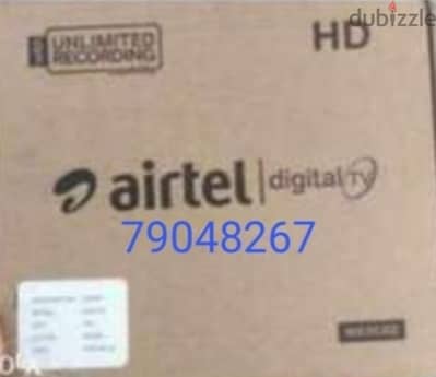 New Full HDD Airtel receiver with Subscription All Channe