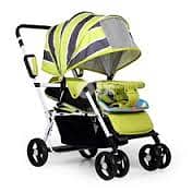 Luxury Baby Stroller 2 in 1 Newborn Pram Foldable Infant Pushchair Bas 1