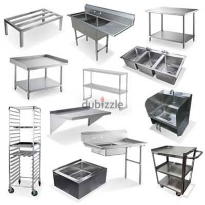 stainless steel work table sink hood fabariation