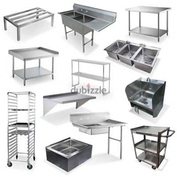 stainless steel work table sink hood fabariation 0