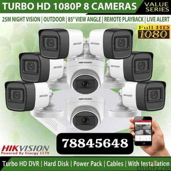 hikvision CCTV camera good quality results i am technician 0