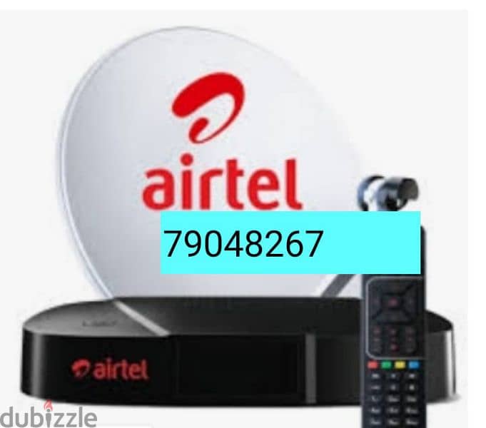 New Airtel Digital HD Receiver with 6months malyalam tamil 0