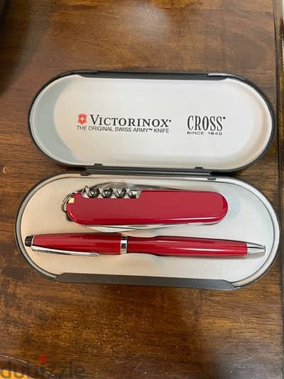 Swiss Army Knife and Cross Pen