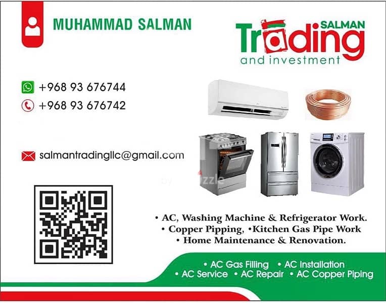 we do ac maintenance, kitchen gas piping and home maintenance 2