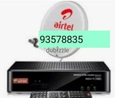 Airtel new Full HDD receiver with 6months south malyalam tamil