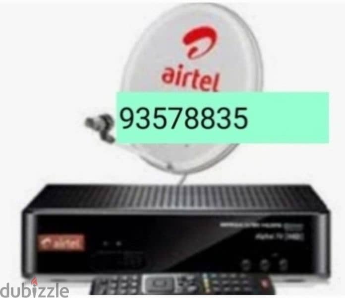 Airtel new Full HDD receiver with 6months south malyalam tamil 0