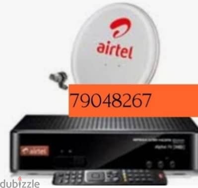 Airtel new Full hd receiver with 6months south malyalam tamil