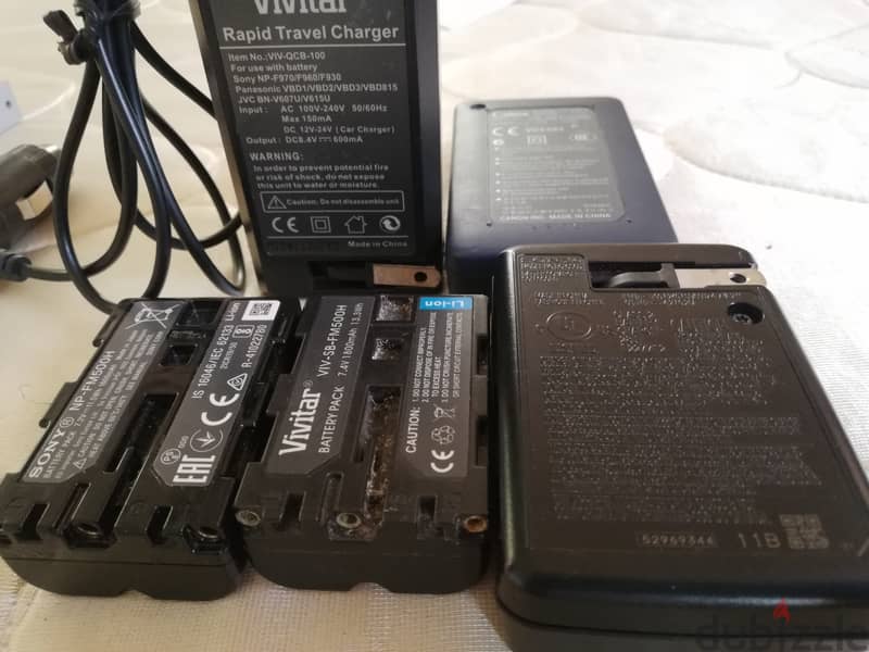 Sony Batteries, Travel Fast Charging Charger etc 5