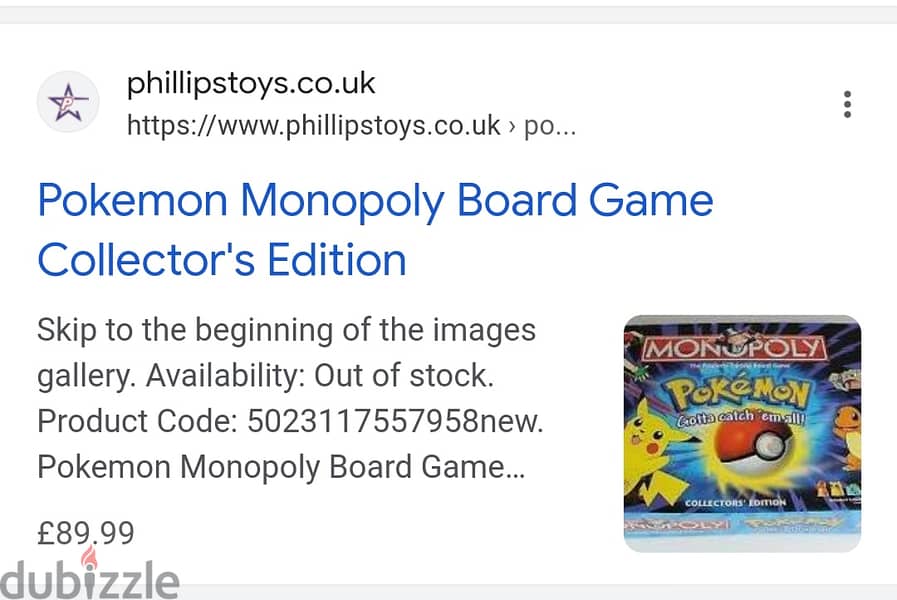 Pokémon Monopoly Board Game - Vintage Collection 2