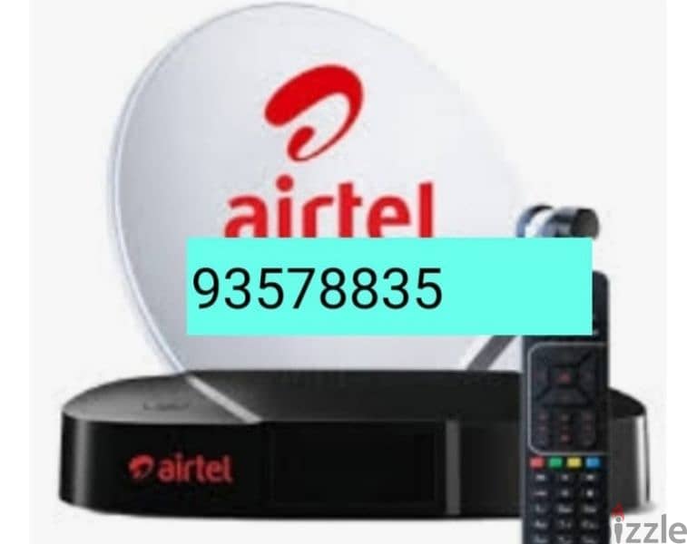 Airtel new Full HDD receiver with 6months south malyalam tamil 0