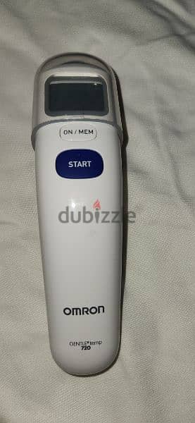 Omron digital forehead thermometer hardly used seling for 12 0