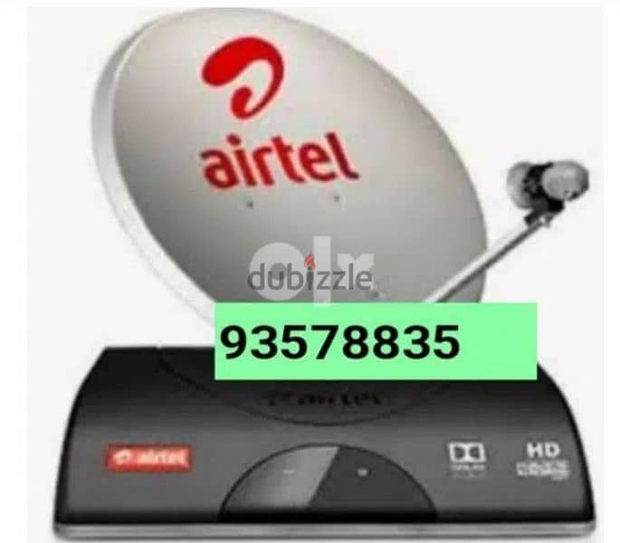 Airtel HD new Set top box with 6months south malyalam tamil 0