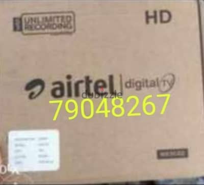 Airtel HD new Set top box with 6months south malyalam g