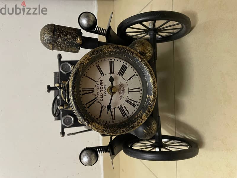 Vintage car Clock / Home center purchase @ 17 OMR 1