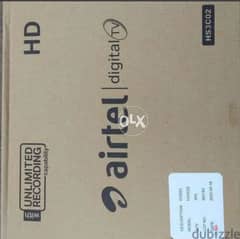 Full HDD Airtel receiver digital  With 6months malyalam tamil 0