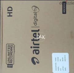 New Airtel Digital HD Receiver with 6months malyalam tamil