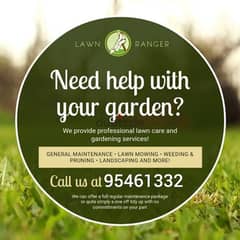 We have Artificial Grass & We do Plants Cutting. Cleaning etc