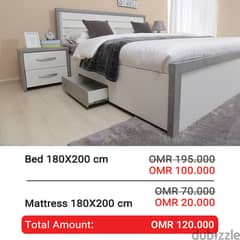 Bed + Mattress [King Size]
