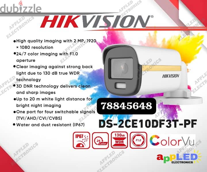 CCTV cameras Hikvision networking voice deta points door 0