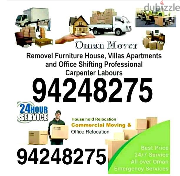 PACKERS & MOVERS LOADING UNLOADING all oman house shifting villa offic 0