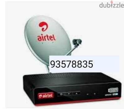 new hd Airtel receiver with free subscription in any language Hindi .