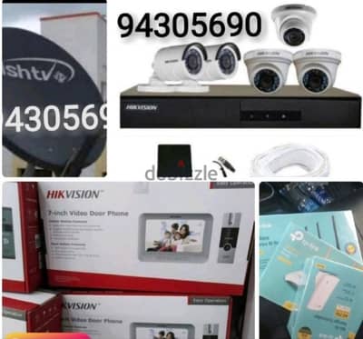 CCTV camera security system wifi router install