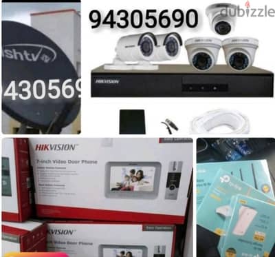 All type of CCTV camera security system wifi router install