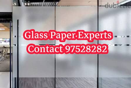 Glass Sticker Work Logo maker Services