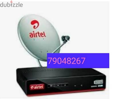 Airtel New Full HDD Receiver with 6months malyalam tamil telgu. . . .