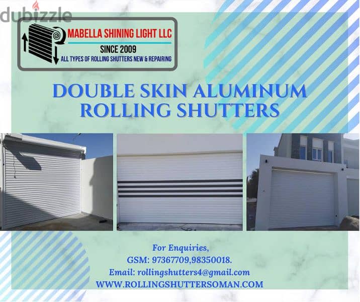 Double skin aluminium Rolling shutters 0