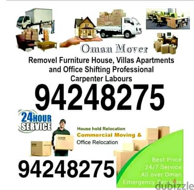 HOUSE  MOVER PACKER House,Villas'Office shifting all oman movers pack