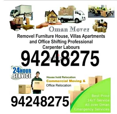 HOUSE  MOVER PACKER House,Villas'Office shifting all oman movers packe