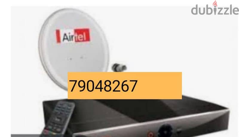 Airtel new Digital HD Receiver with 6months malyalam tamil telgu k 0