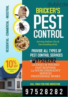 Pest Control Services and Pest Medicine available