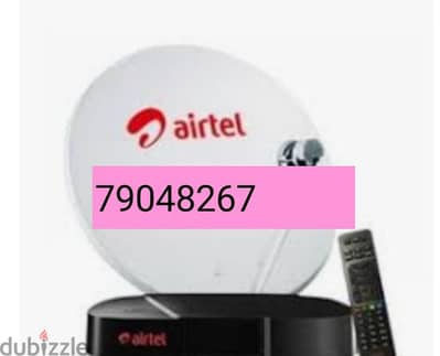 New Full HDD Airtel receiver with 6months malyalam tamil telgu kannada