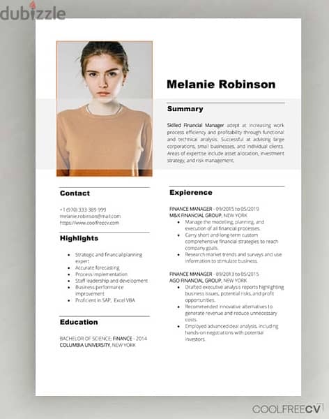 عمل سيره ذاتيه بطريقه احترافيه Professional Cv 8