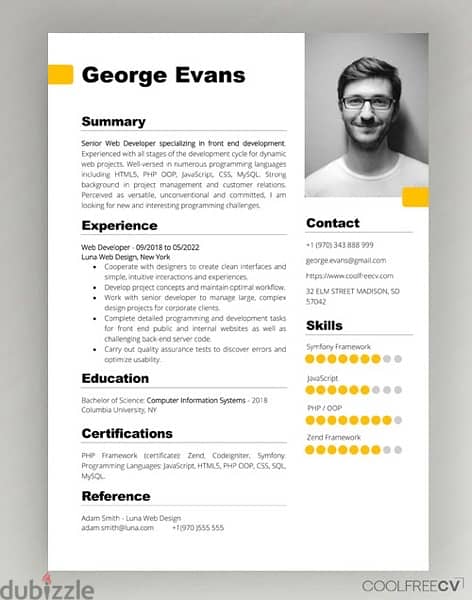 عمل سيره ذاتيه بطريقه احترافيه Professional Cv 11